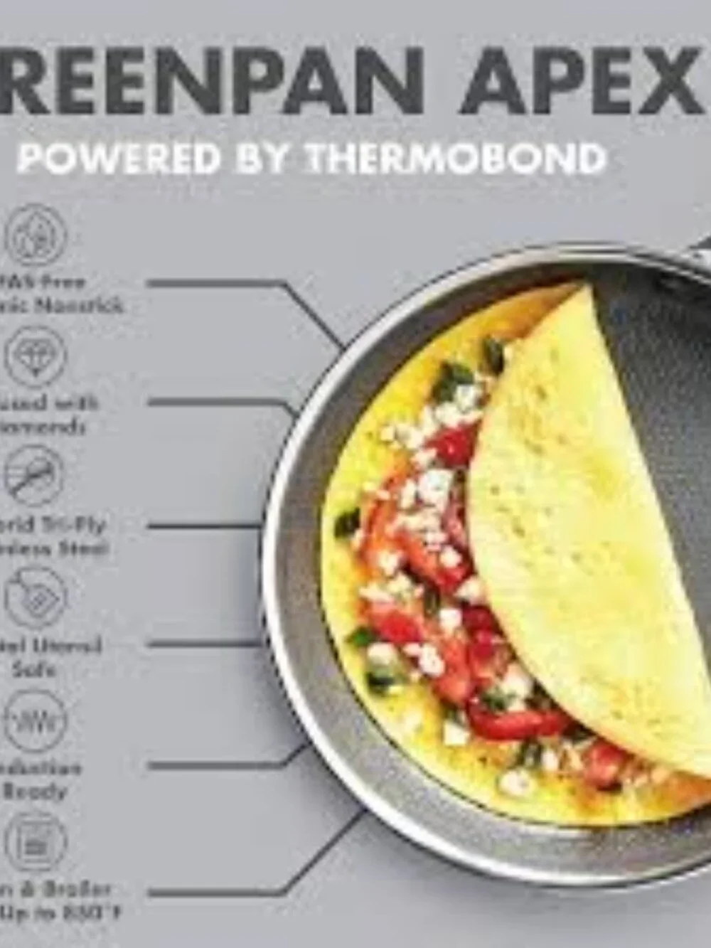 VERY HIGHLY RATED-!!!  Apex Hybrid Non-Stick Frypan